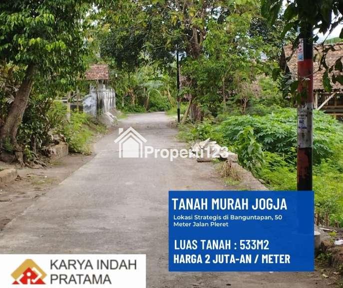 Tanah SHM,Investasi Menguntungkan di Banguntapan,LT 533m2 - 4