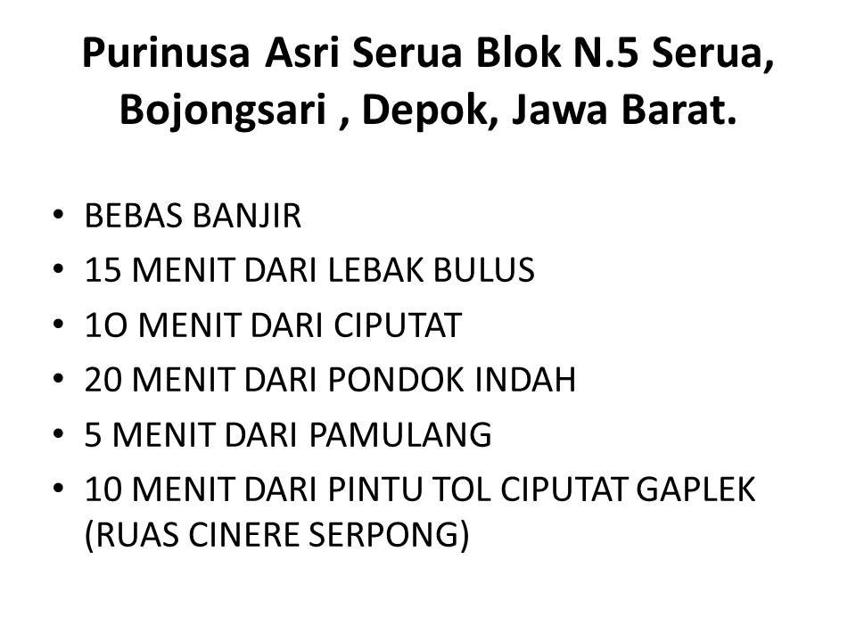 Dijual / Over Kredit Rumah di Perumahan Purinusa Asri Serua Blok N.5, Depok, Jawa Barat - 3