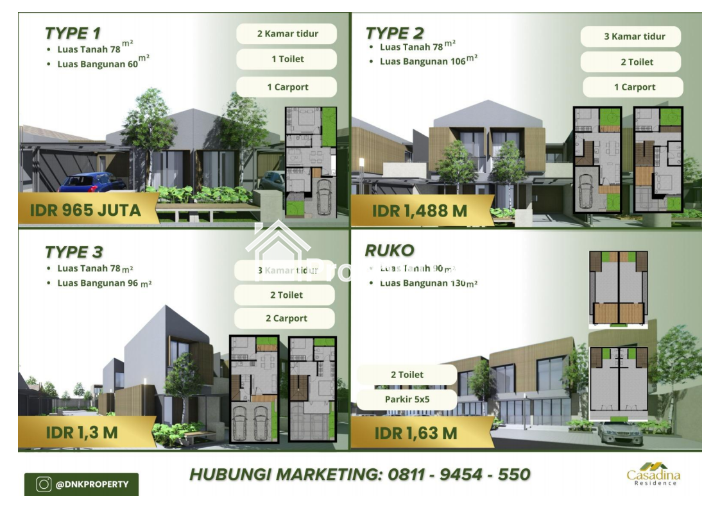 Jual Atau Sewa Ruko Casadina Residence Lokasi Strategis di Pusat Keramaian Kota Bekasi Jatiasih - 2