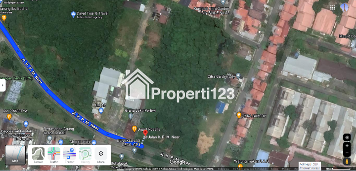 Tanah di nol jalan raya Ir. P.M. Noor di Sei Ulin Banjarbaru Kalimantan Selatan 10700 m2 - 3