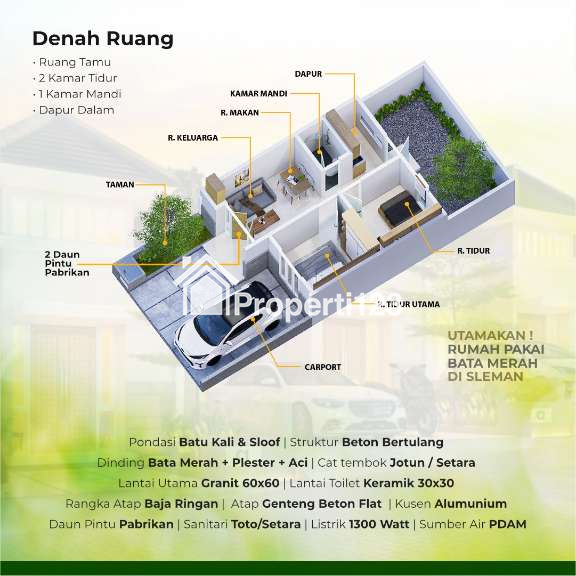 Rumah Harga Terjangkau dekat Calon Exit Tol Gamping - 3