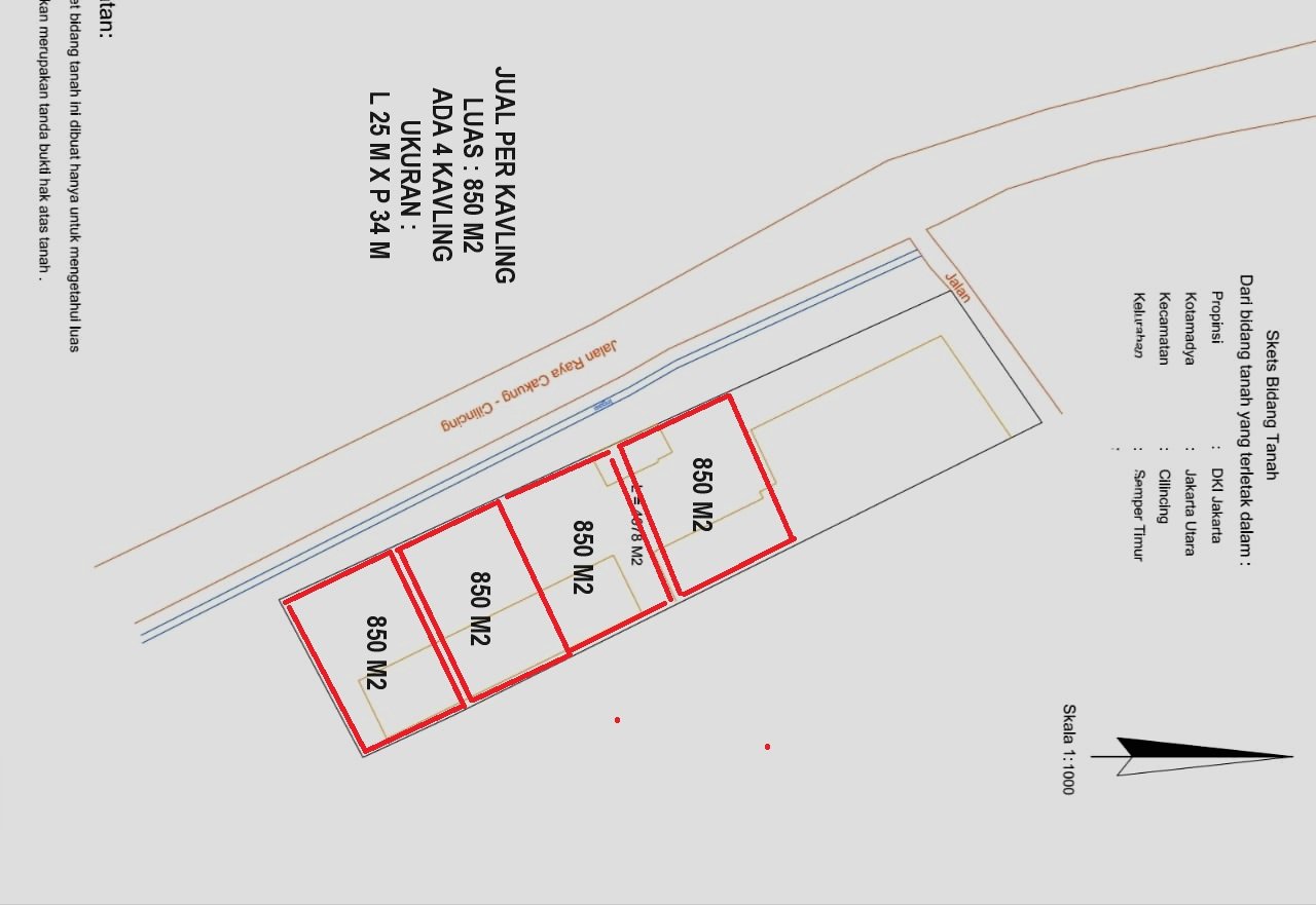 SANGAT TERBATAS Dijual Tanah di Cakung Cilincing 850 m2 di Pinggir Tol Cakung READY 4 KAVLING - 28