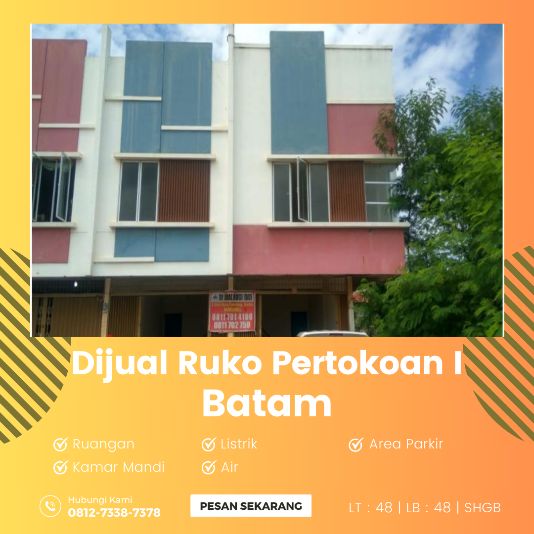Dijual Ruko Pertokoan, Batam Kepulauan Riau - 2