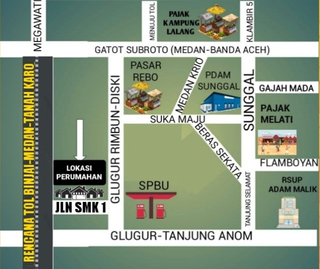 Dijual Perumahan rumah Subsidi bintang mencirim 2 di Daerah sei mencirim 15 menit ke Sunggal Dp 1 juta - 15