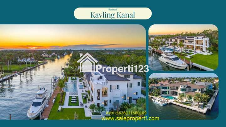 Kavling Kanal Derawan Pik2 Parkir Kapal Langsung Depan Rumah - 3