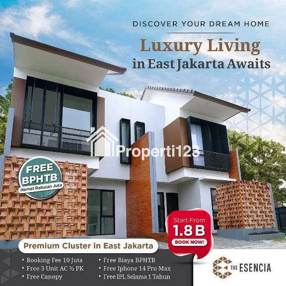 Rumah town house baru 2 lantai siap huni dekat TMII - 1
