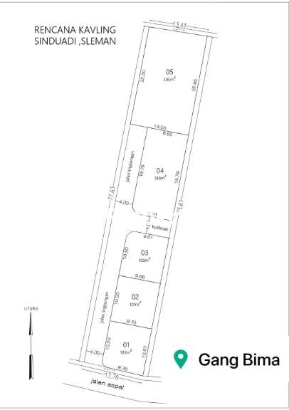 Tanah Dijual Jogja 100an m2 Jalan Magelang Dalam Ringroad - 3