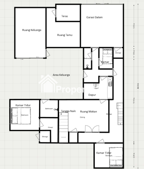 Rumah di Perumahan Elit Teras Ayung Denpasar 7 Kamar Tidur - 6