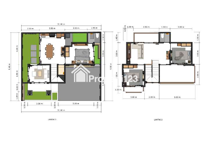 JUAL RUMAH MEGAH 2 LANTAI DI JOGJA TYPE LUAS LEGALITAS SHM - 7