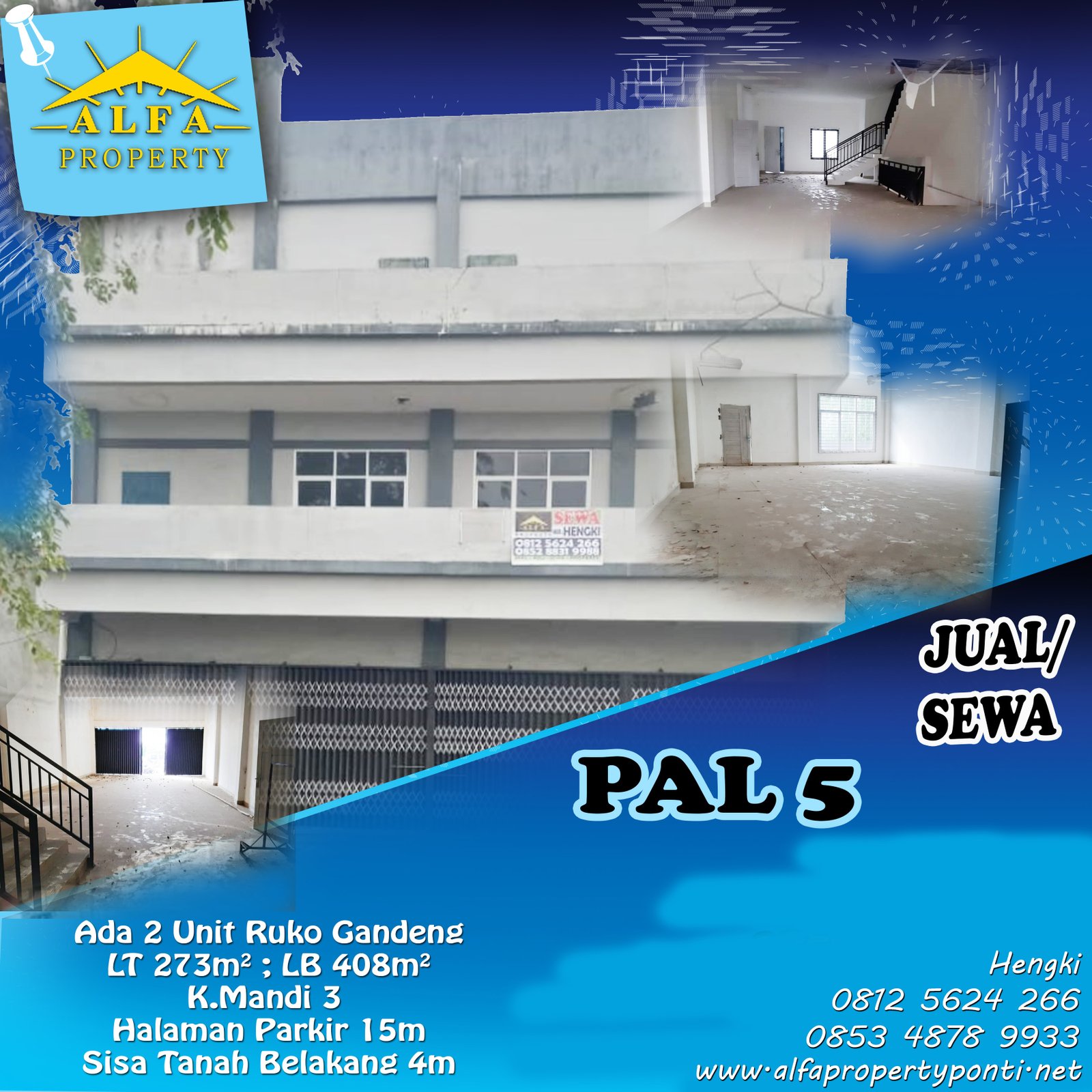 Ruko Pal 5, Pontianak, Kalimantan Barat - 1