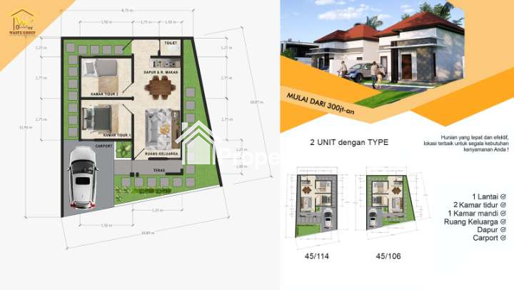 DIJUAL RUMAH MURAH SIAP BANGUN DEKAT TERMINAL SECANG - 8