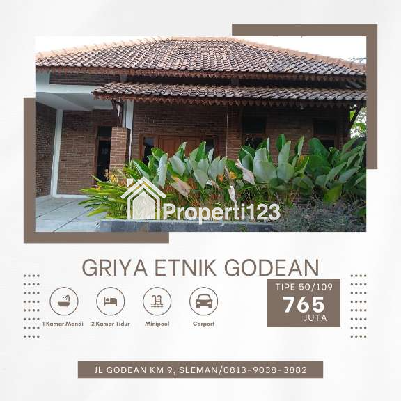 rumah Konsep etnik jawa di komplek perumahan etnik dekat kota jogja - 1