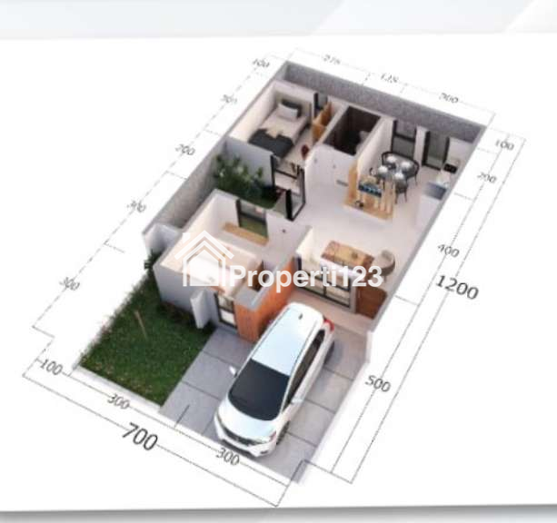 UNIT TERBATAS, RUMAH CANTIK DI WATES 300JTAN - 2