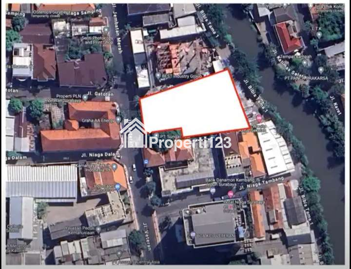 HARGA MURAH Dijual Tanah+Bangunan Jaman Belanda Jalan Veteran Surabaya Pusat - 5