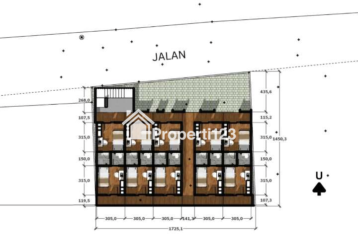 Rumah Kos 20 Kamar Siwalankerto Baru Gress Bangunan Masih Dalam Tahap Pengerjaan FULL FURNISH - 3