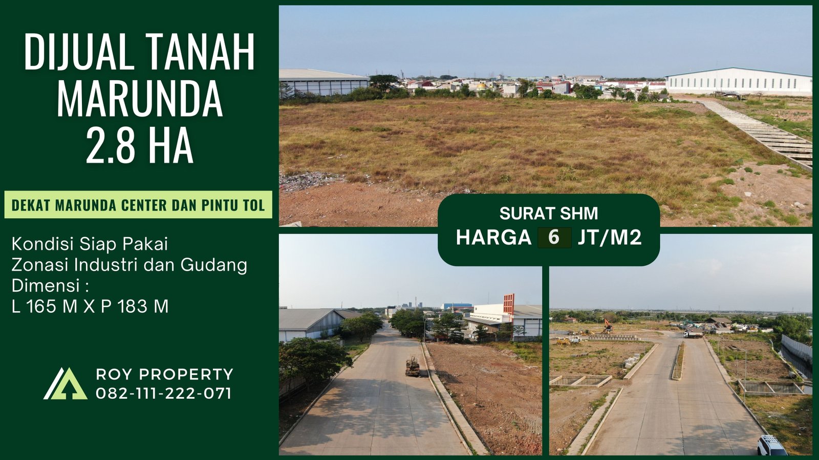 COCOK BUAT GUDANG Dijual Tanah di Marunda 2.8 Ha Dekat Marunda Center KAWASAN PERGUDANGAN - 2