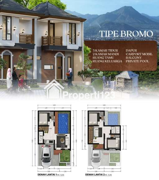 Villa Modern Jawa Harga 800 Jutaan 2 menit dari Alun - Alun Kota Batu - 2