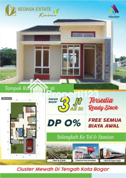 Rumah Cantik Hanya 5 menit Ke St, Cilebut Sadasa Estate Tanpa Dp Cukup Booking 3Jt Allin - 5