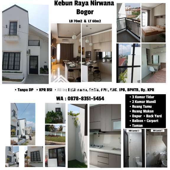 RUMAH IDAMAN DI BOGOR KOTA STRATEGIS, 2 LANTAI 3 KAMAR TIDUR, - 2