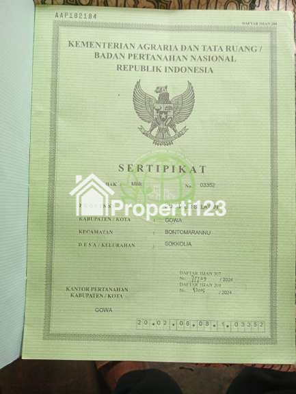 DIJUAL TANAH KOSONG DAERAH GOWA LUAS 1.015 METER - 4