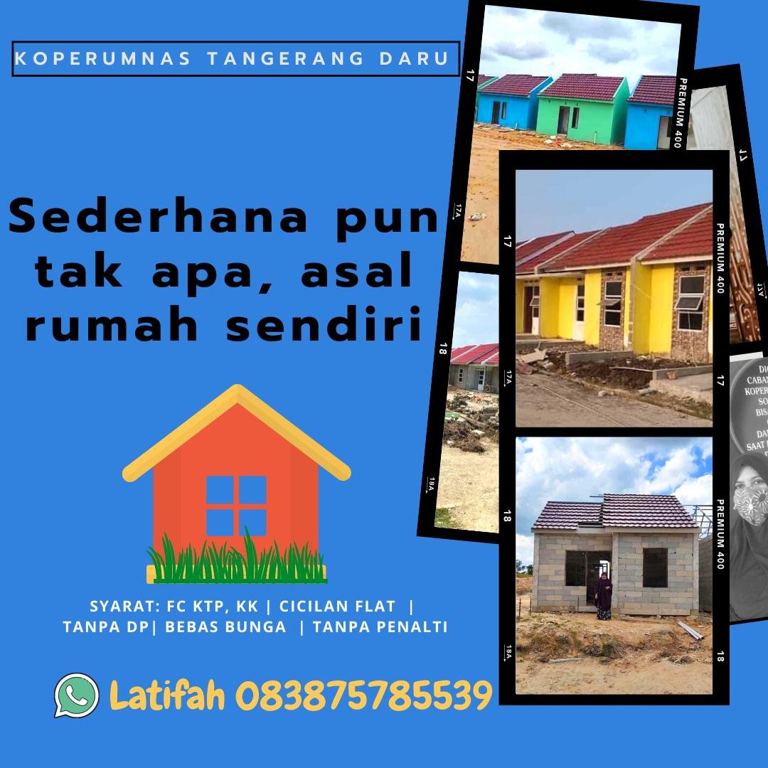 DIJUAL RUMAH IDAMAN DENGAN AKAD SYAR'I DI KOPERUMNAS TANGERANG RESIDENCE - 2