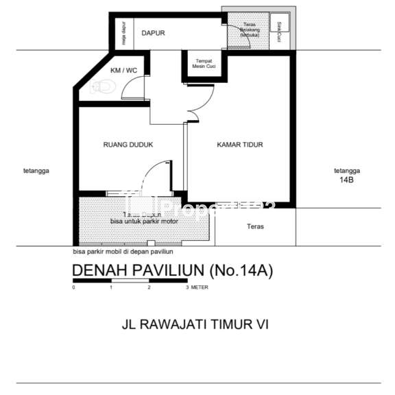 PAVILIUN KALIBATA | unit kompak unfurnished ada Waterheater - Jakarta Selatan - 4