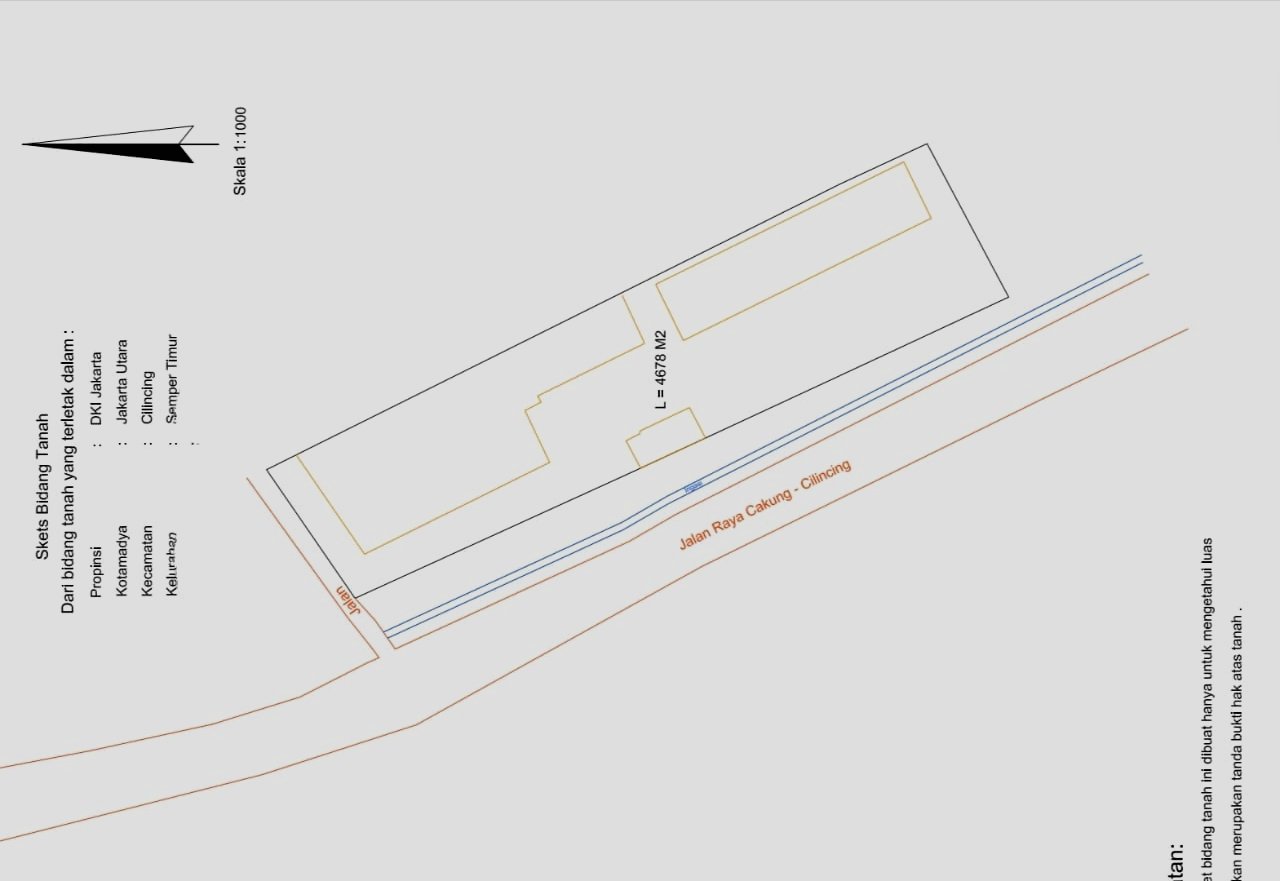 Dijual Gudang di Cakung Luas 3400 m2 di Pinggir Tol Cakung DEKAT PELABUHAN TANJUNG PRIOK - 28