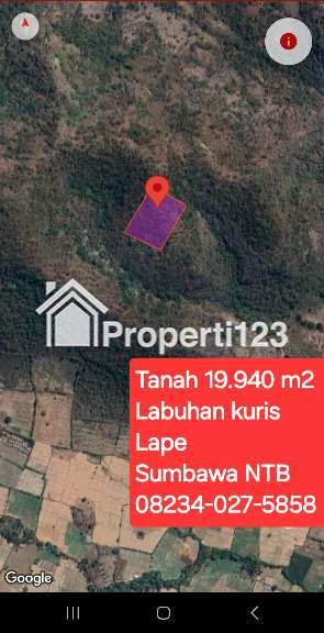 Dijual tanah 19940 m2 di Labuhan Kuris Lape Sumbawa - 2