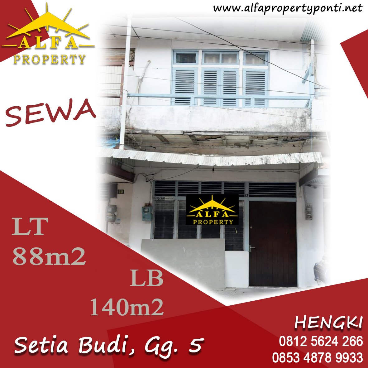 Rumah Setia Budi, Gg. 5, Pontianak, Kalimantan Barat - Properti123.com