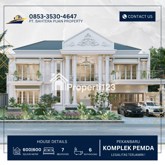 RUMAH DENGAN KOLAM RENANG DI PEKANBARU - 1