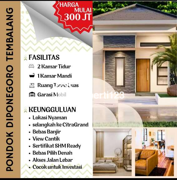 RUMAH SUPER MURAH KAWASAN BEBAS BANJIR DI TEMBALANG SEMARANG - 3