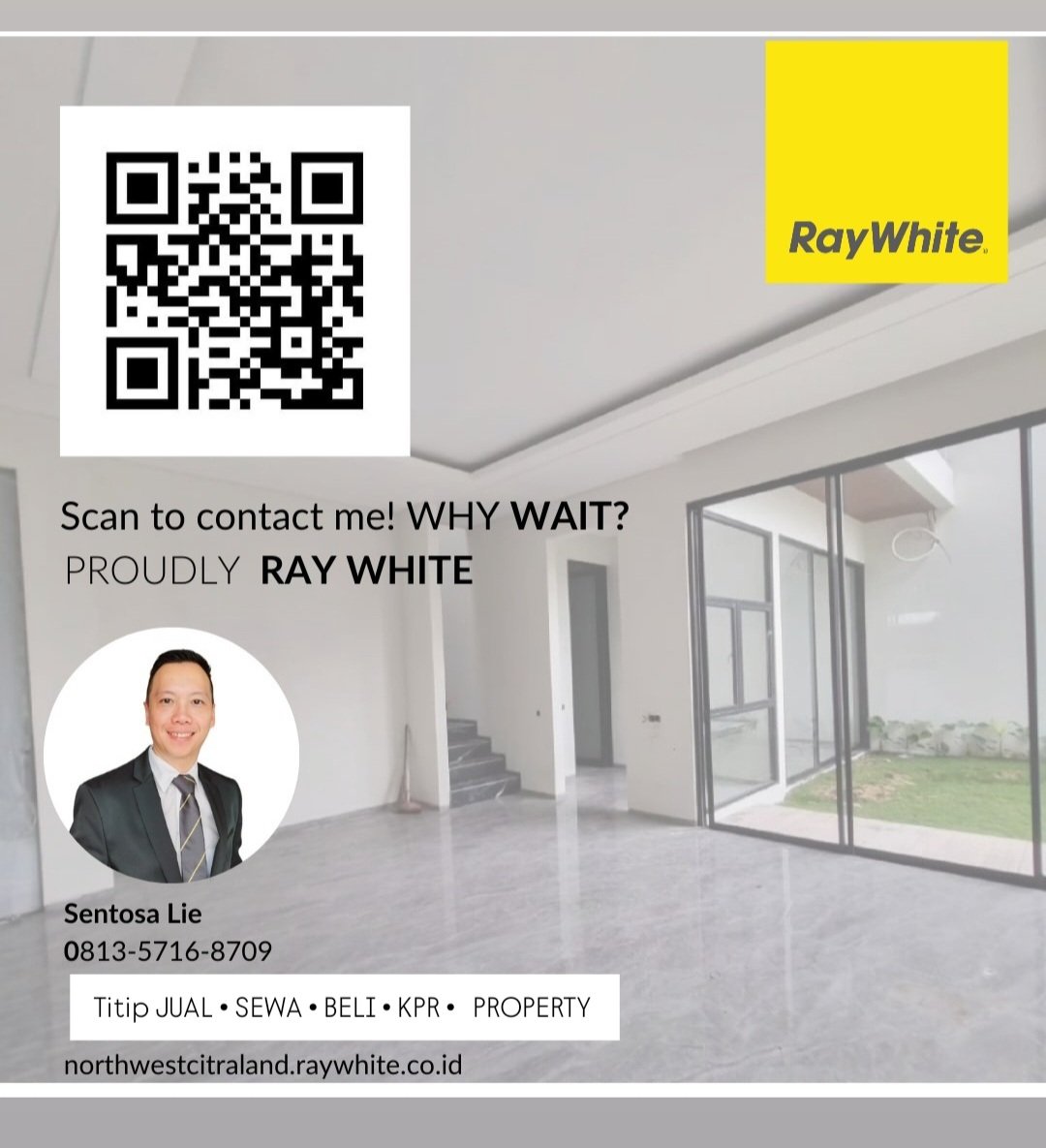 Dijual / Disewakan Rumah North West Citraland Tipe Arcazia Luas 7x15 Spesial.3 Kamar Tidur - Hadap Selatan - Modern 2 Lantai Dekat Sekolah Citra Berkat, Sport Center, Superindo - 12
