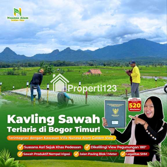 🌺 Tanah Kavling Sawah Murah Legalitas SHM, Harga 520 Ribuan per Meter! 🌟 - 3