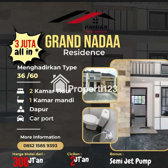 Di Jual Rumah Cluster Exclusive Grand Nada Residence Perumahan Murah Tanpa Dp Angsuran Cuma 2Jtaan - 4