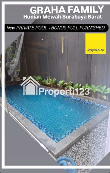 New Private Pool Rumah Graha Family Surabaya Full Furnish Desain Interior Dekat Pakuwon Indah, Citraland, Royal Residence, Dian Istana - 14