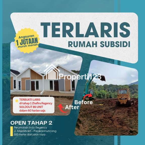 Perumahn Indo Regency : Rumah Subsidi Uang Muka murah cicilan 1 jt an - 3