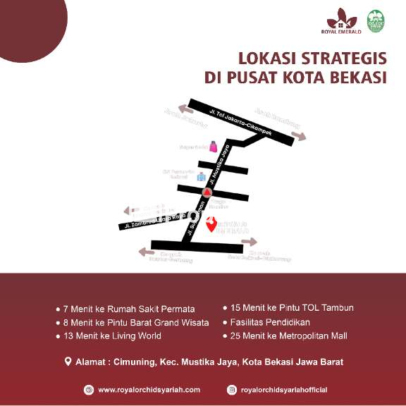 RUMAH TYPE ZAMBRUD at ROYAL EMERALD BEKASI - 3