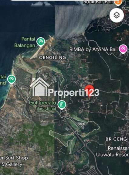 Dijual Tanah Kavling Jl Pantai Balangan Jimbaran Kuta Selatan Badung Bali - 2