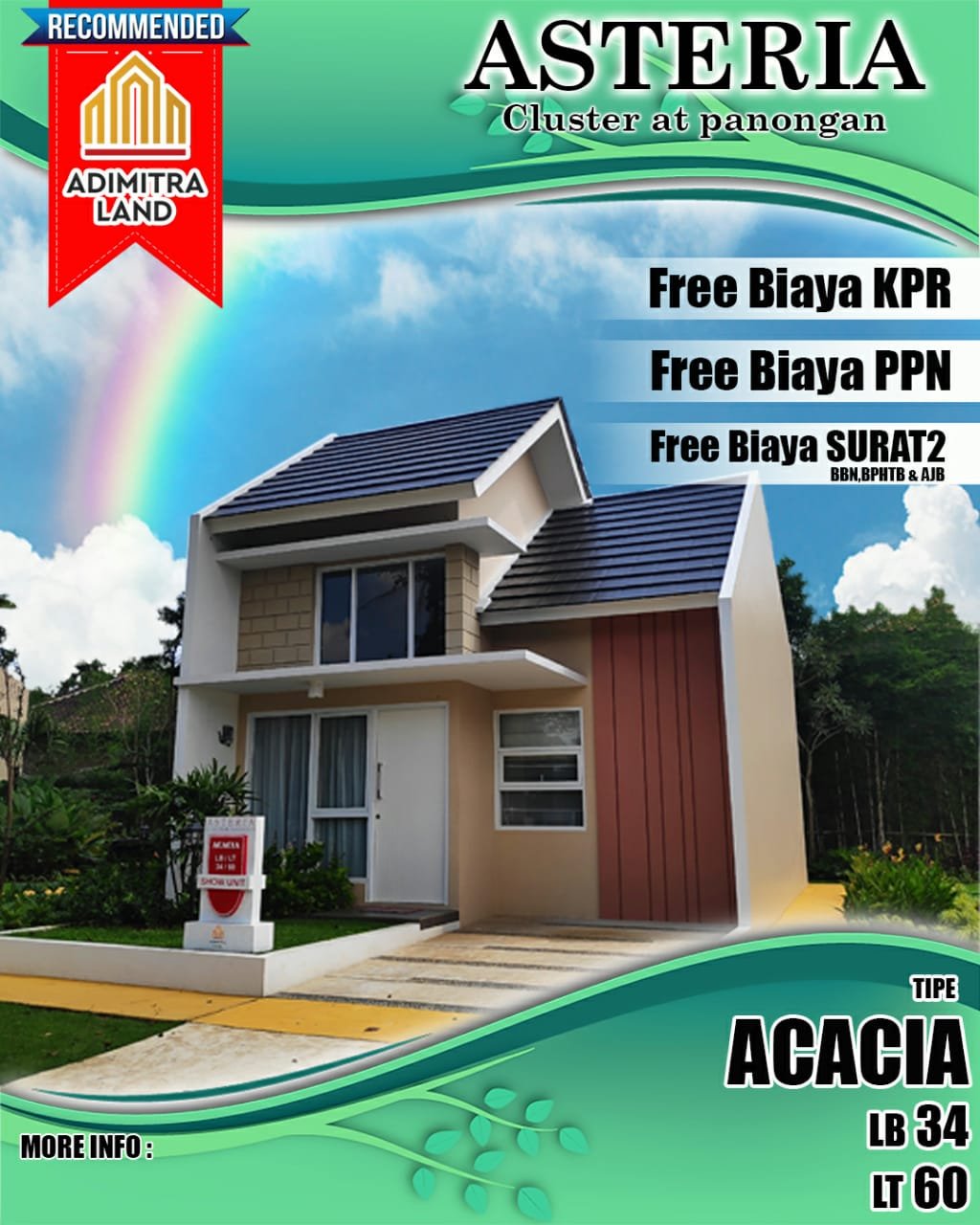 Dijual Rumah di Perumahan Cluster Asteria @ panongan Curug,Tangerang - 5