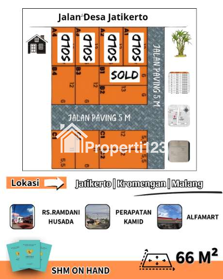 Tanah dijual di Malang Jatikerto - 4