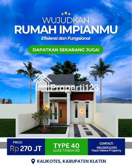 RUMAH MINIMALIS DAN EFISIENSI DI KLATEN - 3