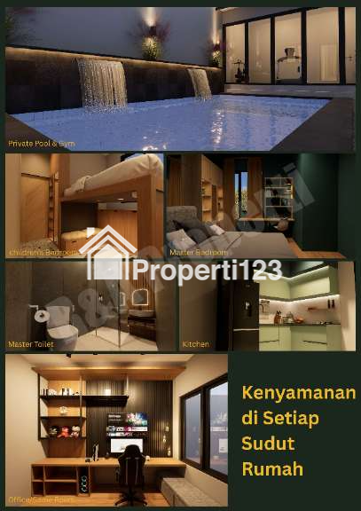 Hunian Modern Sentuhan Alam dilengkapi Private Pool & Private Gym - 2