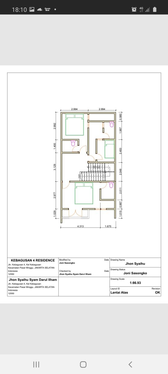 Dijual Murah Rumah Cluster Kebagusan 4 Residence Jakarta Selatan - 5