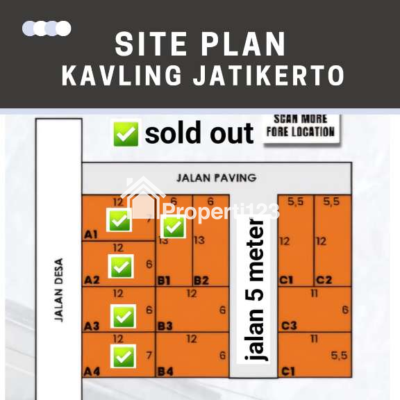 TANAH PINGGIR JALAN KEPANJEN PROMO - 3