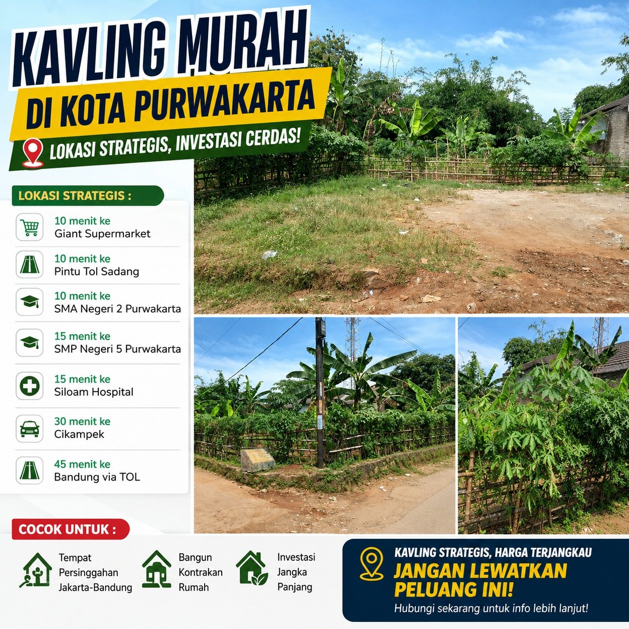 Tanah Kavling Strategis Purwakarta Dekat Tol Sadang - 6