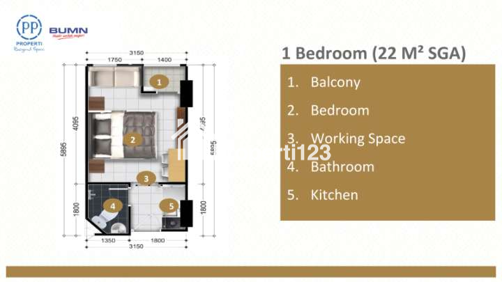 Resort Apartemen Di Ngaliyan Semarang Bisa Dp 0 - 2