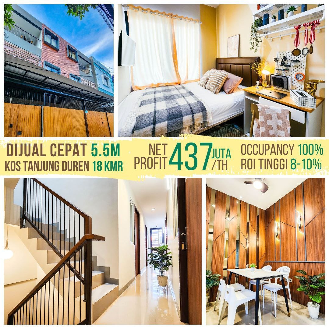 Jual Kost Full Penghuni di Tanjung Duren Jakarta Barat - 1