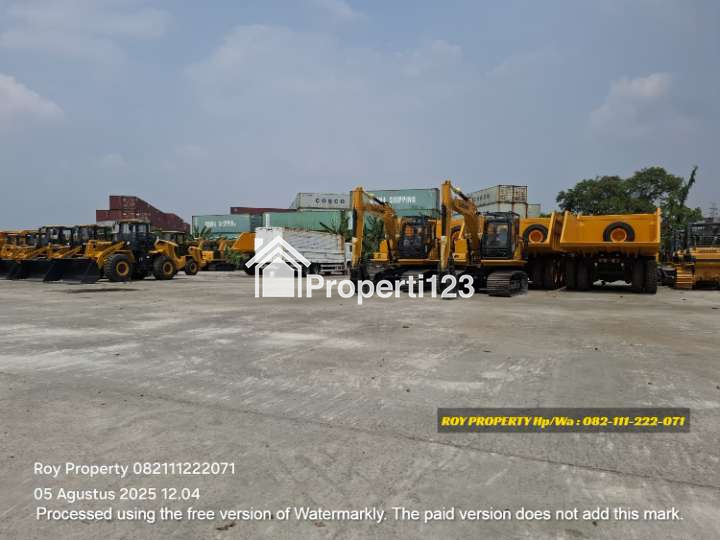 Disewakan Tanah Open Yard di Cakung Cilincing 1.5 Ha Full Cor Beton - 1
