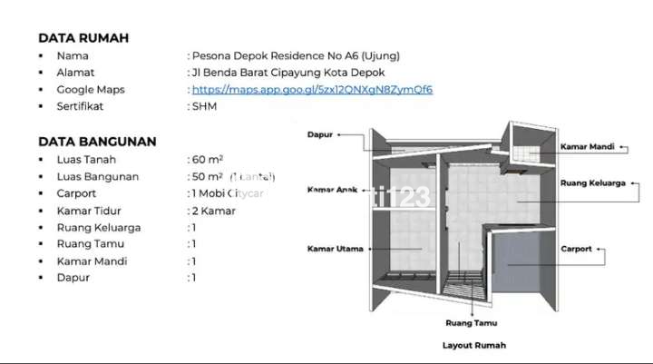 DIJUAL RUMAH SIAP HUNI FULL FURNISH 10 MENIT DARI TOLL SAWANGAN - 14