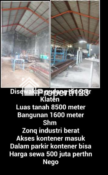 Di sewakan gudang di ceper klaten - 1